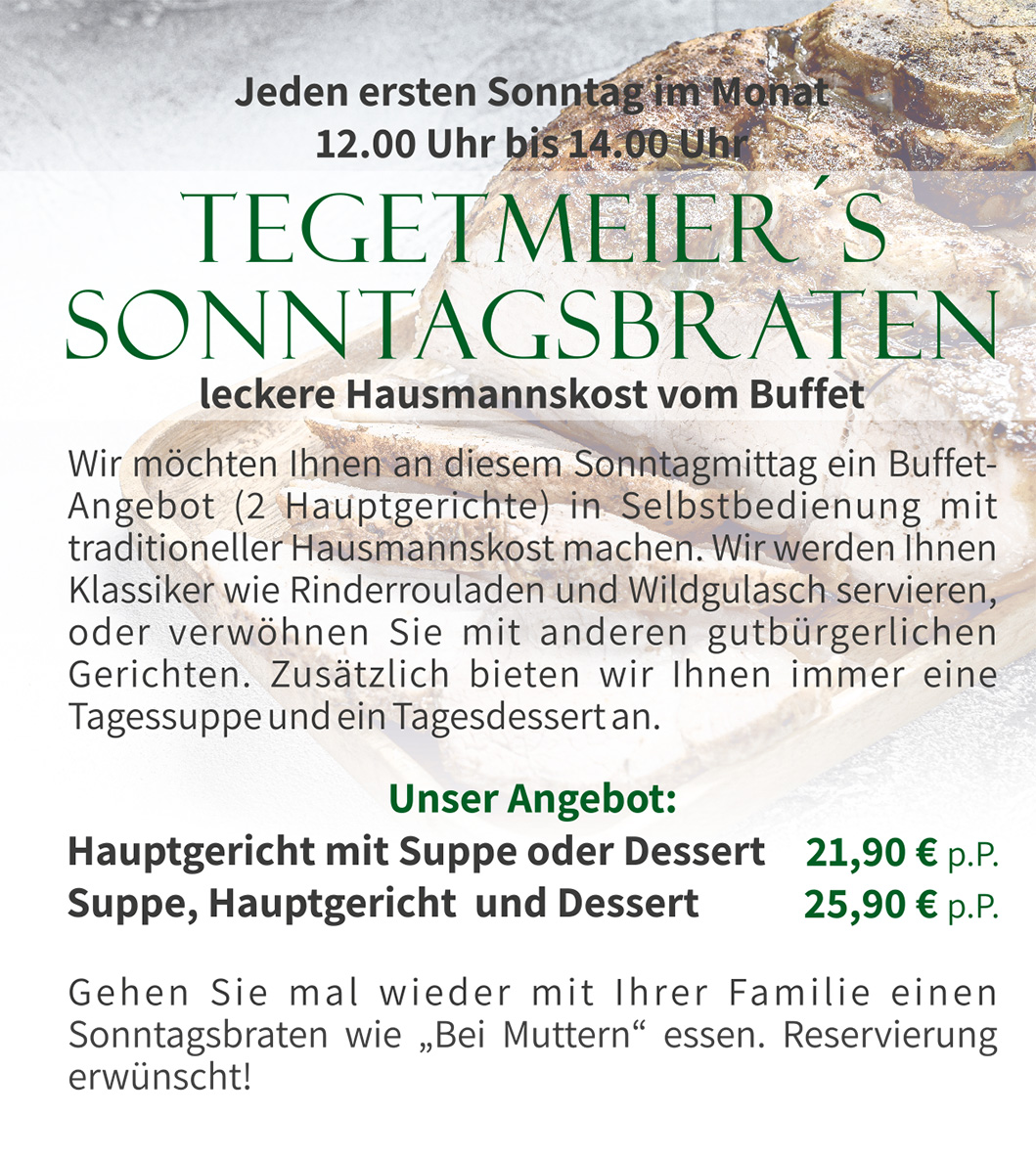 Tegetmeier Sonntagsbraten